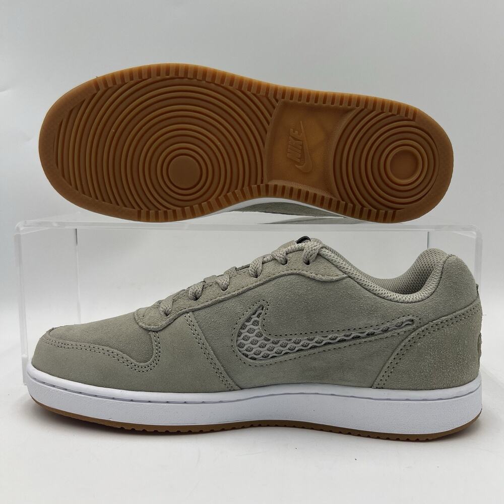 Womens Size 8.5 Nike Ebernon Low Premium Light Grey Suede Sneakers AQ2232 300 - Picture 4 of 7